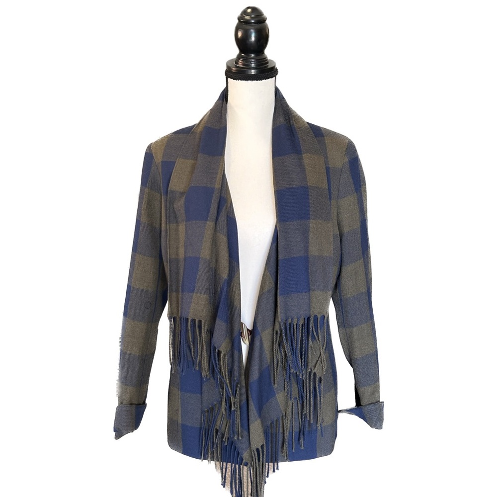 Worth New York Wool Plaid Jacket